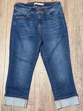 9th and Main Women's Skinny Jeans Cropped Medium Wash Size 8P Petite Denim